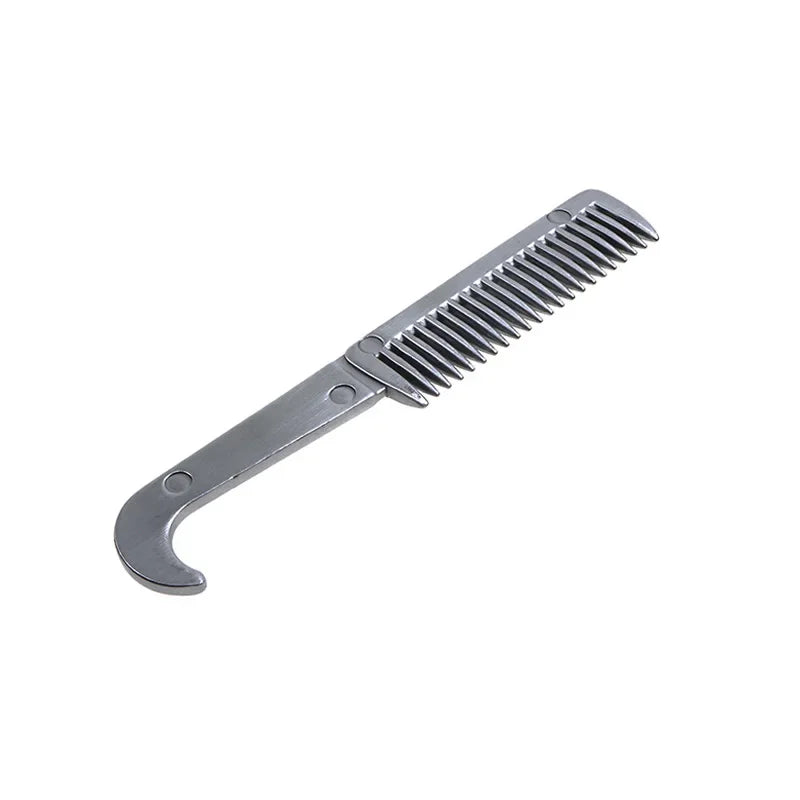 1pc Aluminium Alloy Horse Comb - Lightweight, Durable, Tangle-Free, Gentle on Horse Mane & Legs