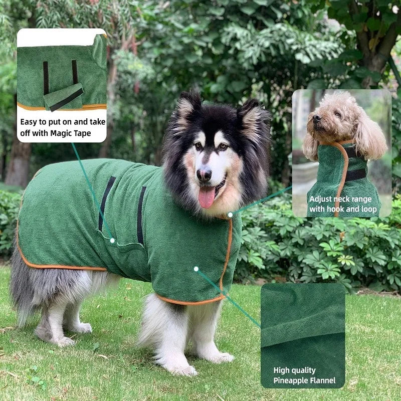 Pet Bathrobe Higly Absorbent