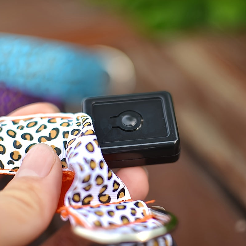 Leopard Print LED Collar for Dogs and Cats