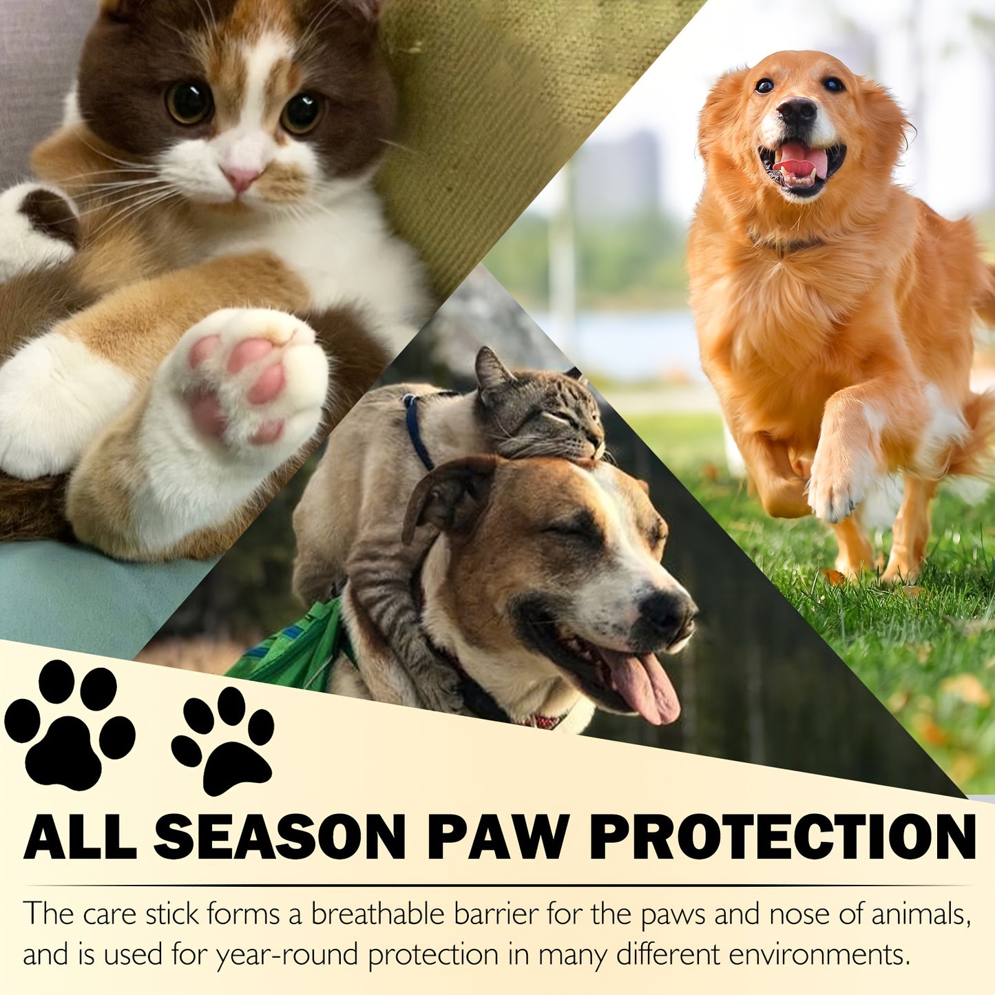 Portable  Pet Paw Pad & Nose Balm Cream