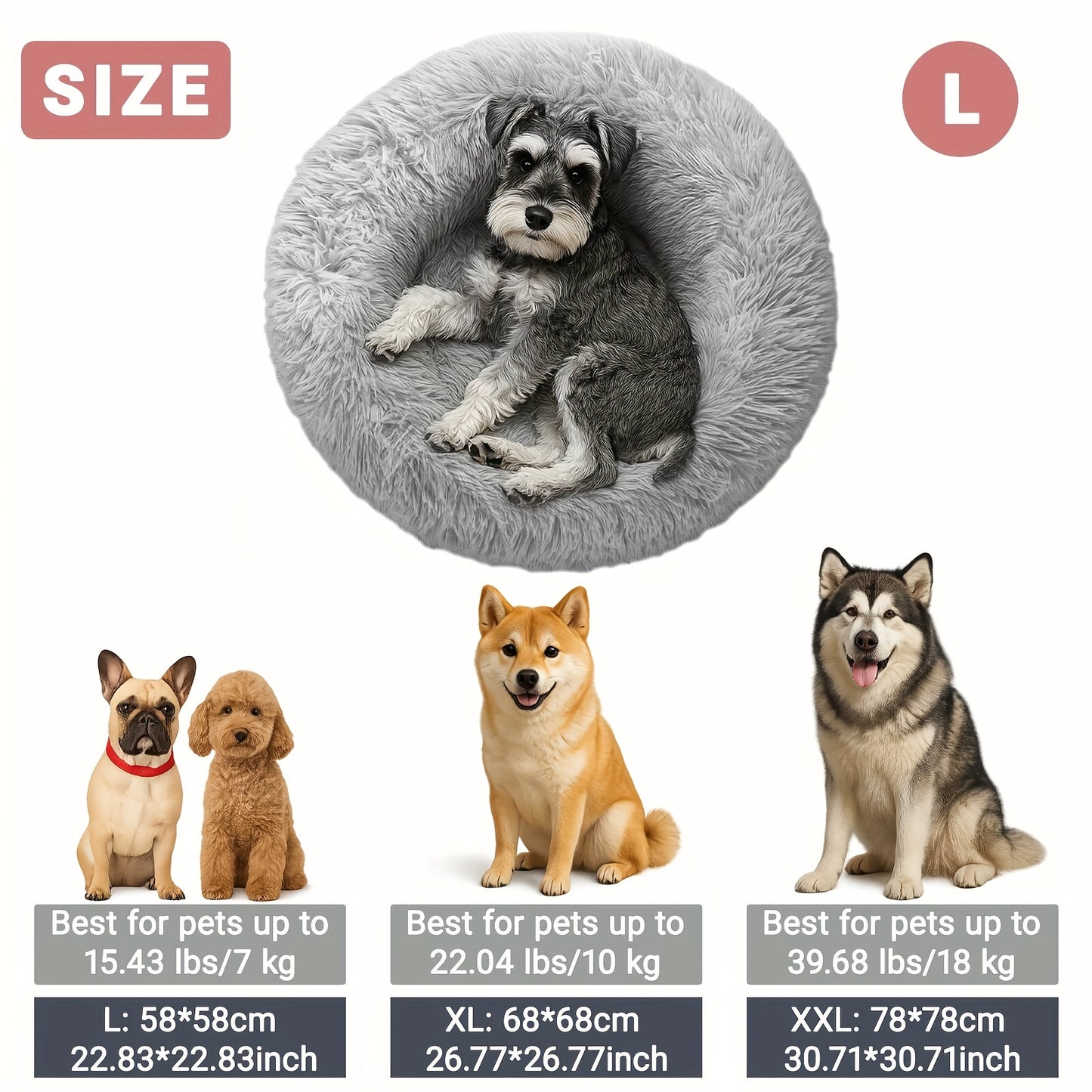Comfortable Donut Dog/Cats Beds