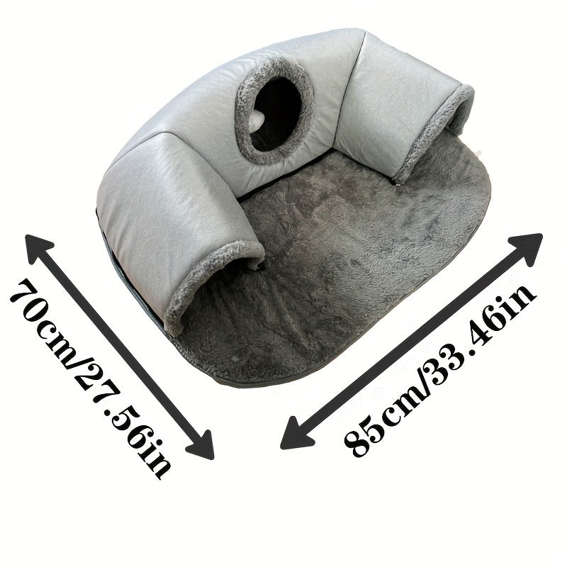 3-in-1 Cosy Cat Tunnel Bed