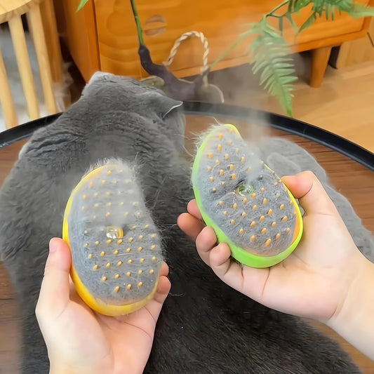 USB Rechargeable Self-Cleaning Steam Cat Brush