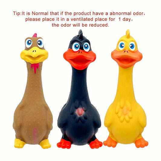 Adorable Duck/Chicken Shaped Dog Chew Toy