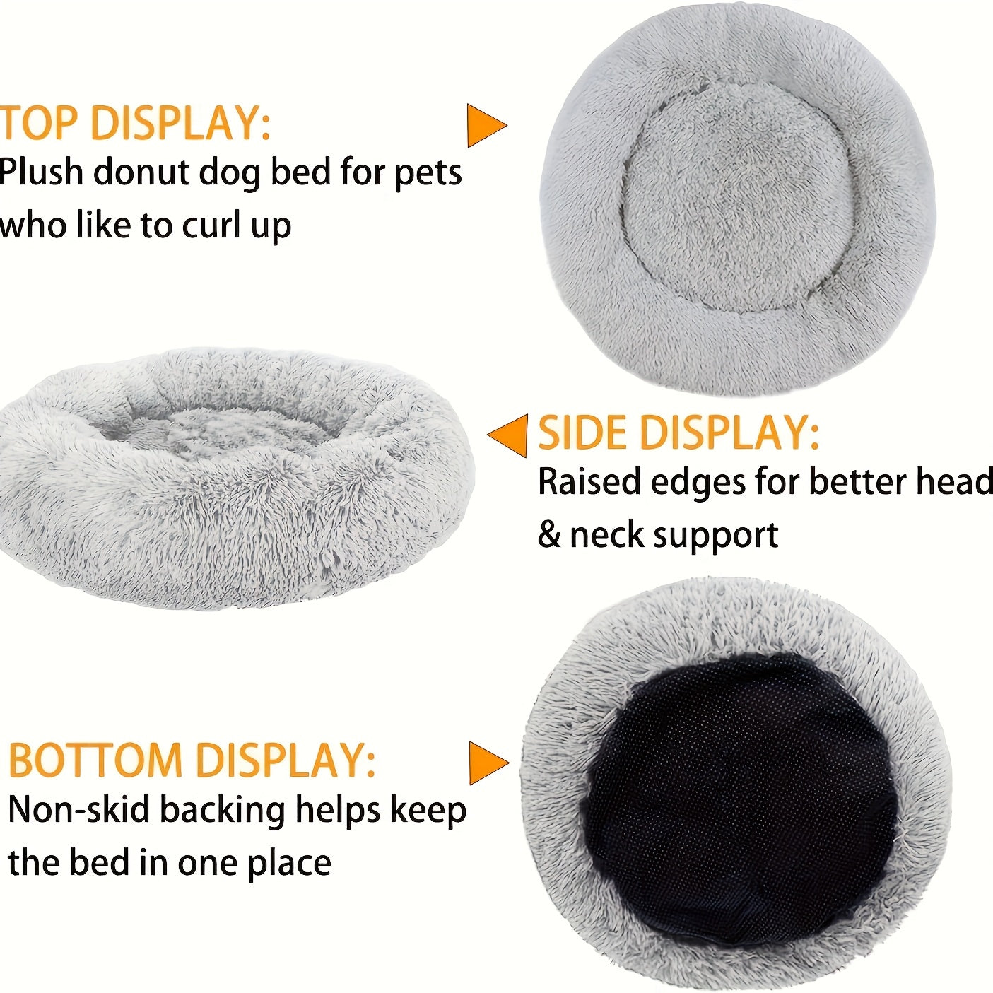 Comfortable Donut Dog/Cats Beds